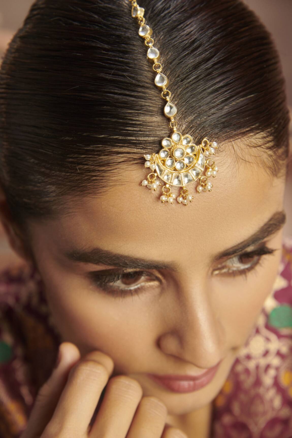Paisley Pop Kundan Maangtikka