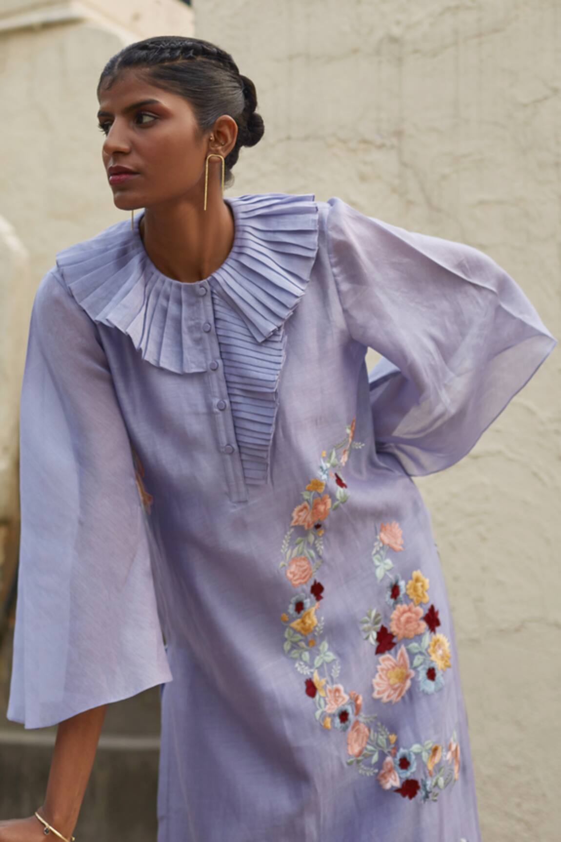 Prama By Pratima Pandey Silk Maheshwari Embroidered Tunic