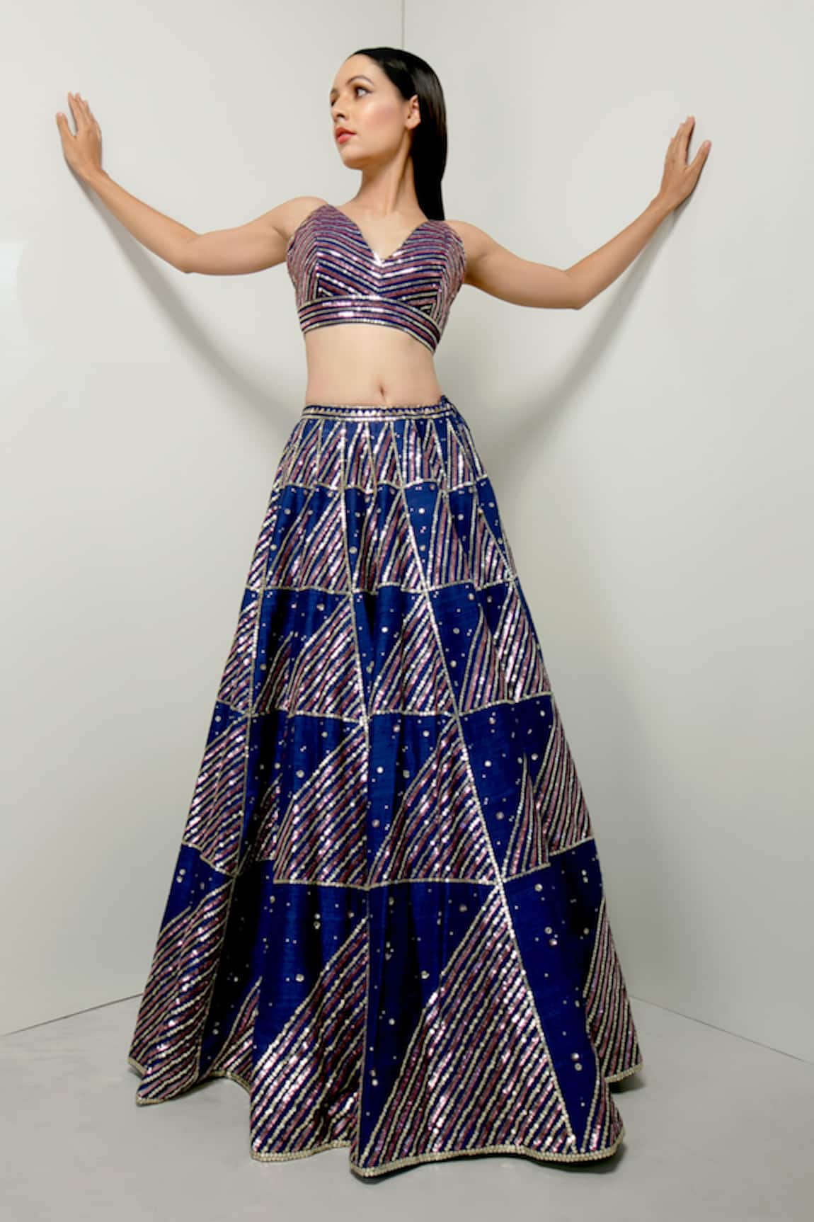Prevasu Laila Embroidered Lehenga With Blouse