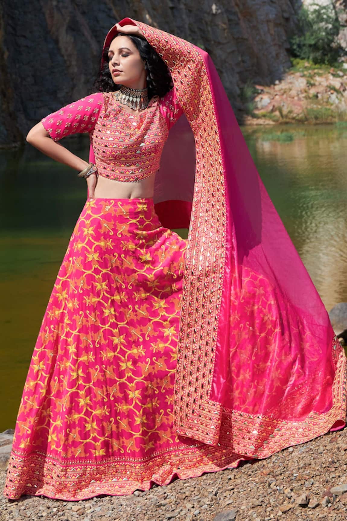 Pooja Rajgarhia Gupta Embellished Lehenga Set