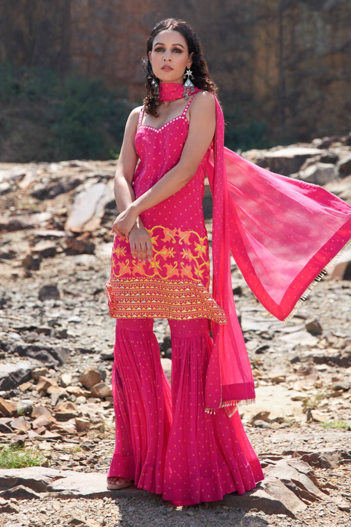 Pooja Rajgarhia Gupta Printed Kurta & Sharara Set