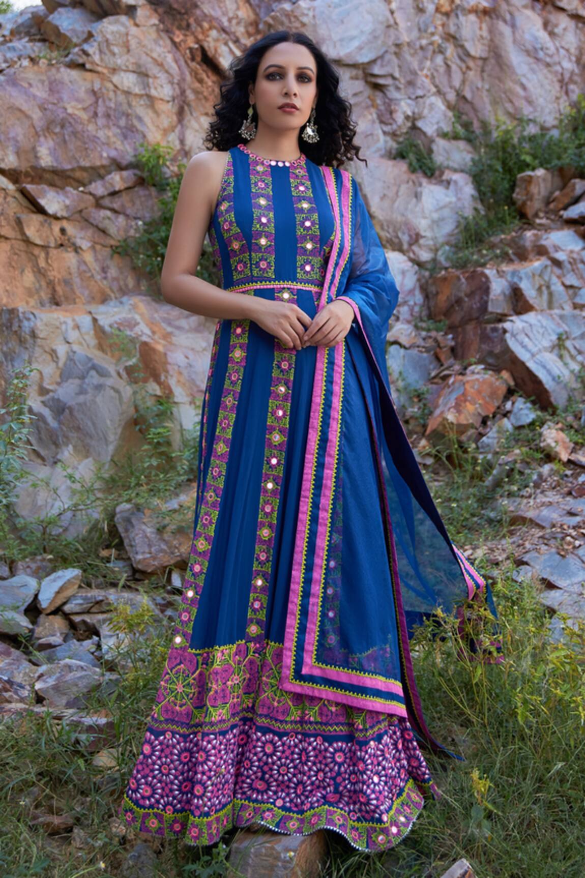 Pooja Rajgarhia Gupta Printed Anarkali With Dupatta