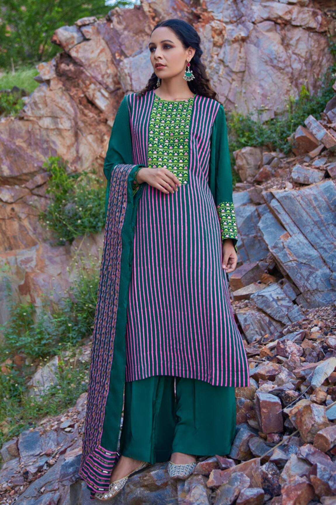 Pooja Rajgarhia Gupta Printed Kurta & Palazzo Set