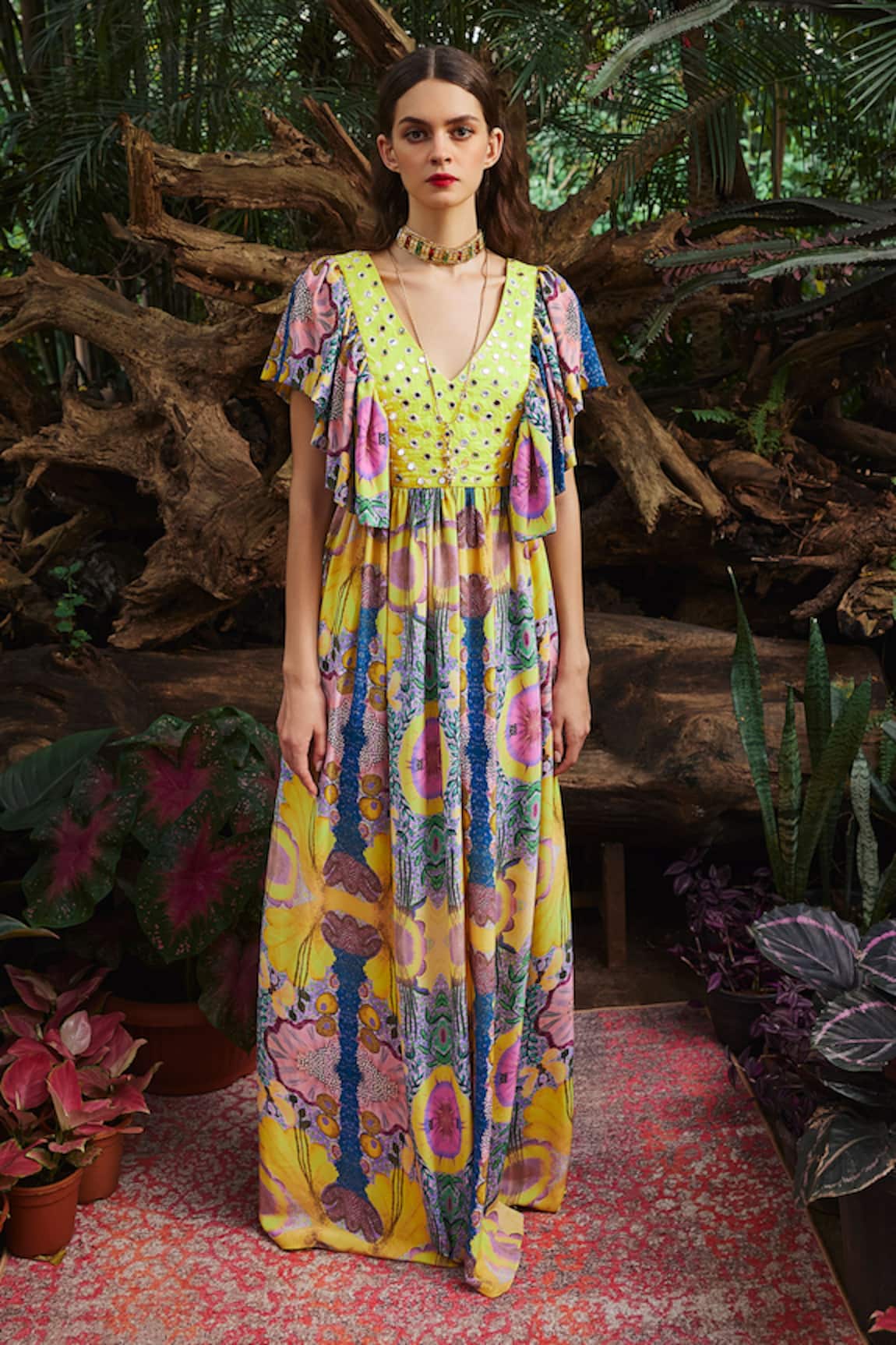 Payal Singhal Enchanted Print Dress