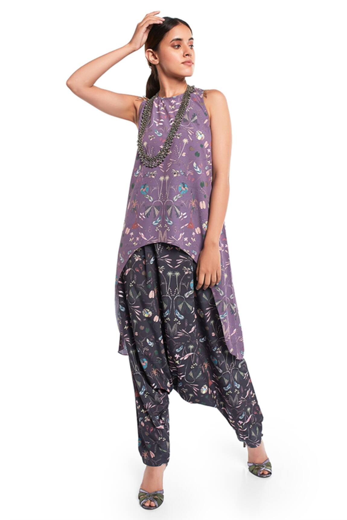 PS Pret By Payal Singhal Forest Print Tunic & Pant Set 