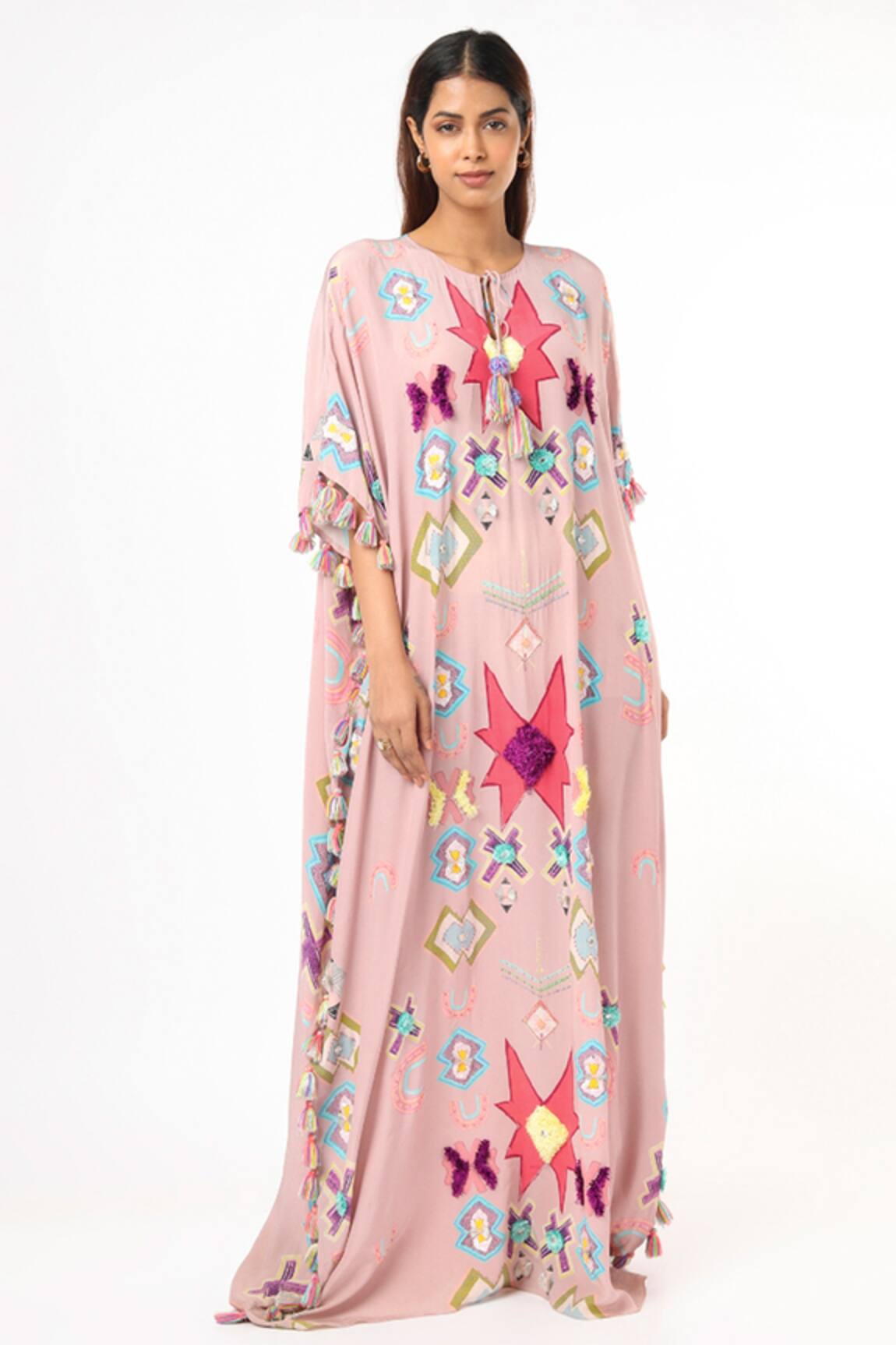 Payal Singhal Ikat Star Print Kaftan 