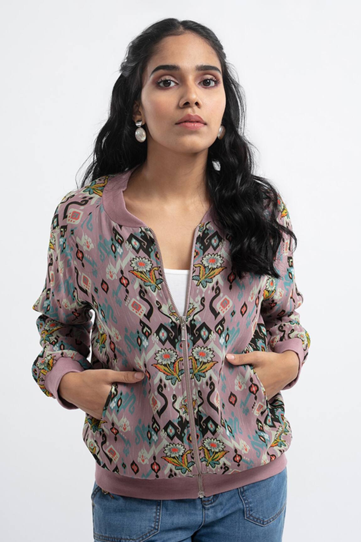 PS Pret By Payal Singhal Ikat Print Bomber Jacket