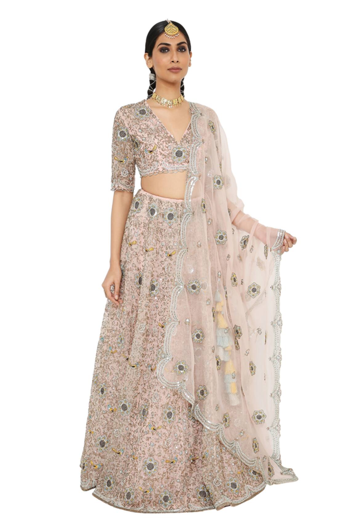 Payal Singhal Imaar Organza Embroidered Bridal Lehenga Set 