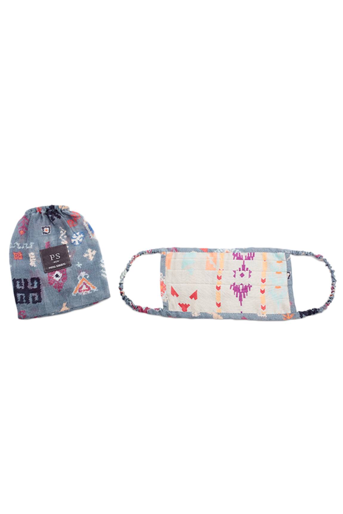 PS Men by Payal Singhal Printed 3 Ply Face Mask With Pouch