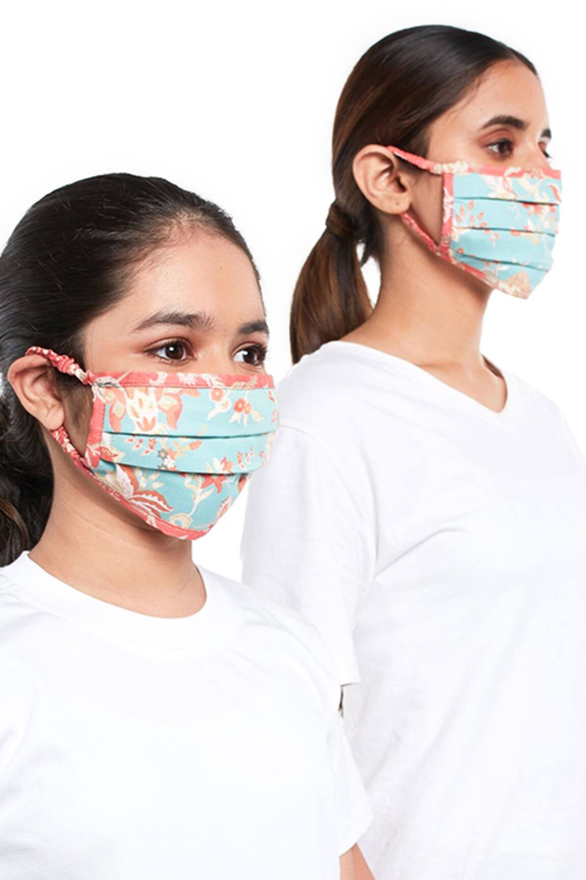 PS Accessories by Payal Singhal Printed 3 Ply Face Mask With Pouch Set of 2
