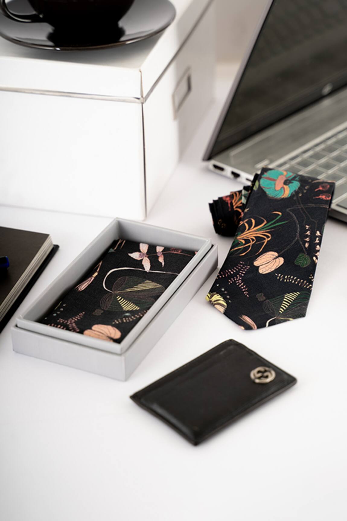 PS Men by Payal Singhal Forest Print Pocket Square