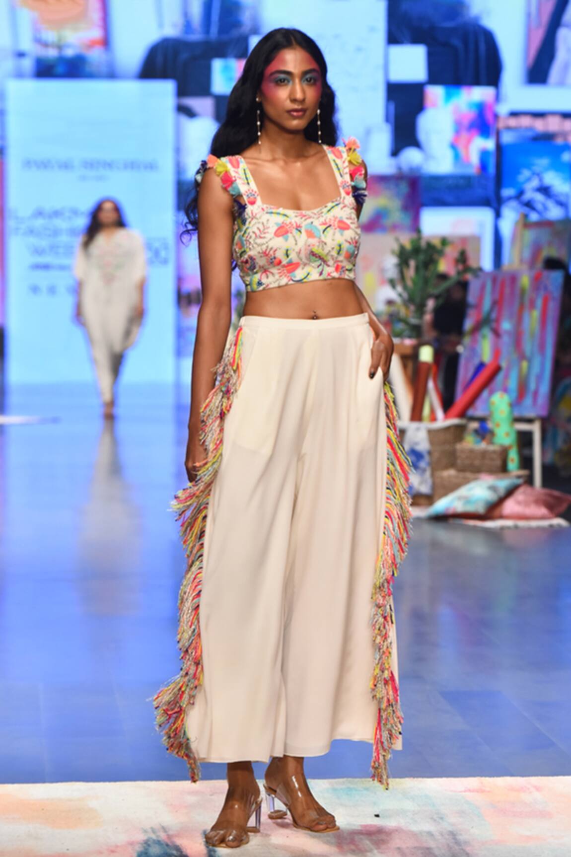 Payal Singhal Rene Bustier & Culottes Set 
