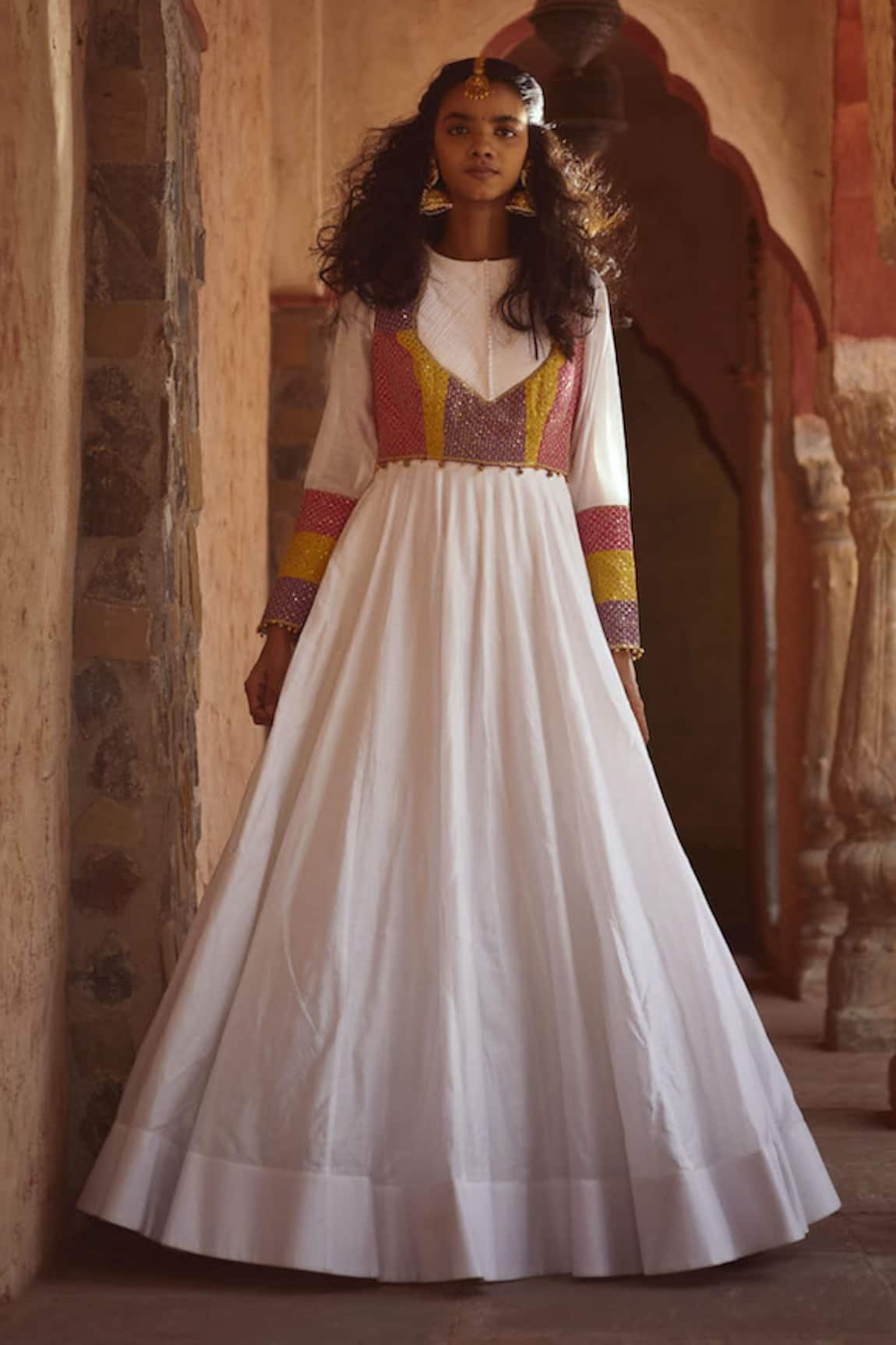 Pratibha Sultania Embellished Yoke Anarkali