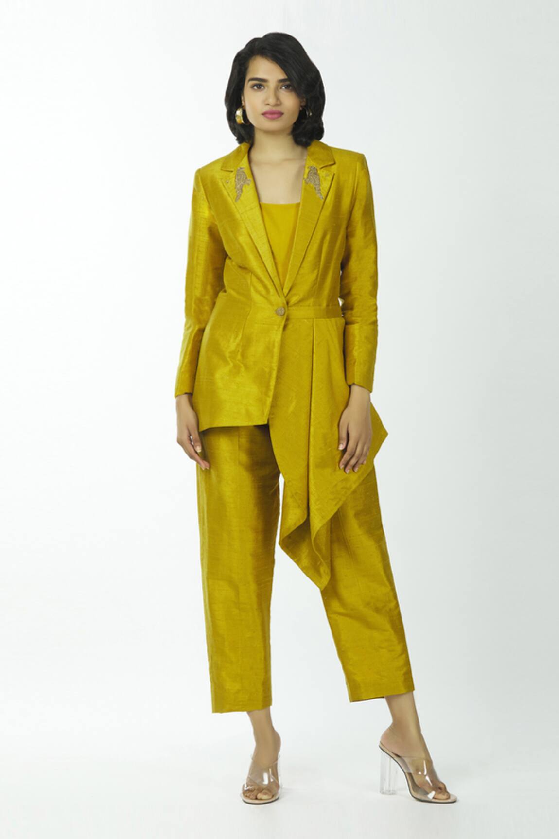 Priyanka Singh Asymmetric Blazer & Pant Set