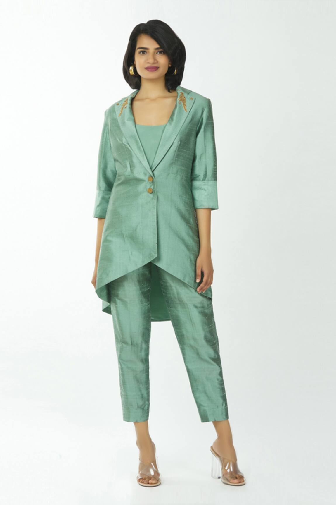 Priyanka Singh Asymmetric Blazer & Pant Set