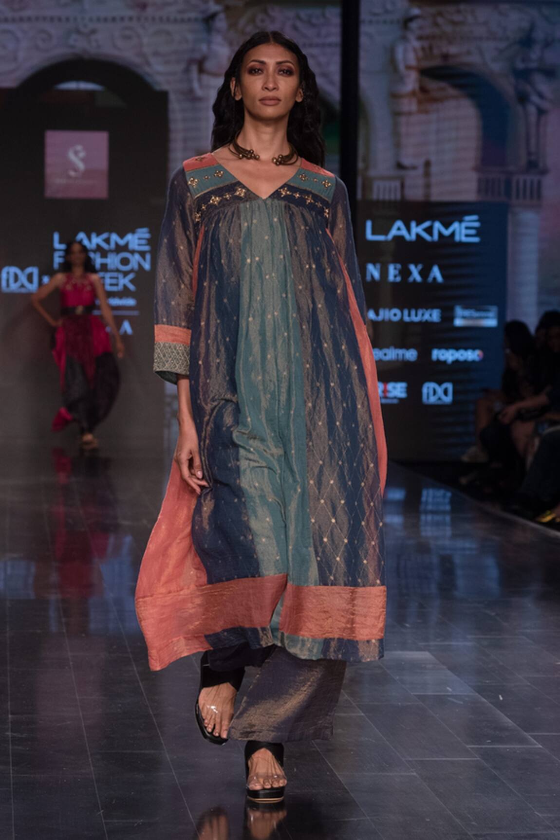 Shruti Sancheti Embroidered Flared Kurta & Palazzo Set