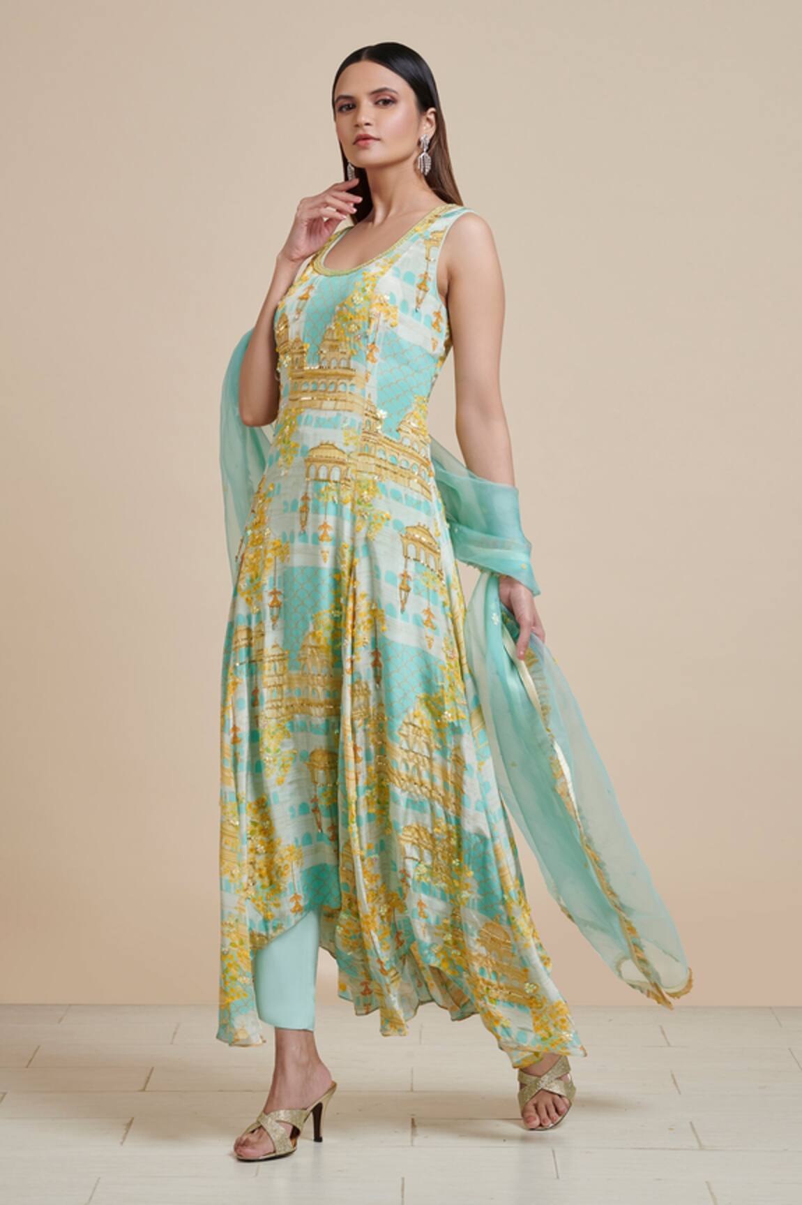 Parul | Vivek Printed Anarkali Set