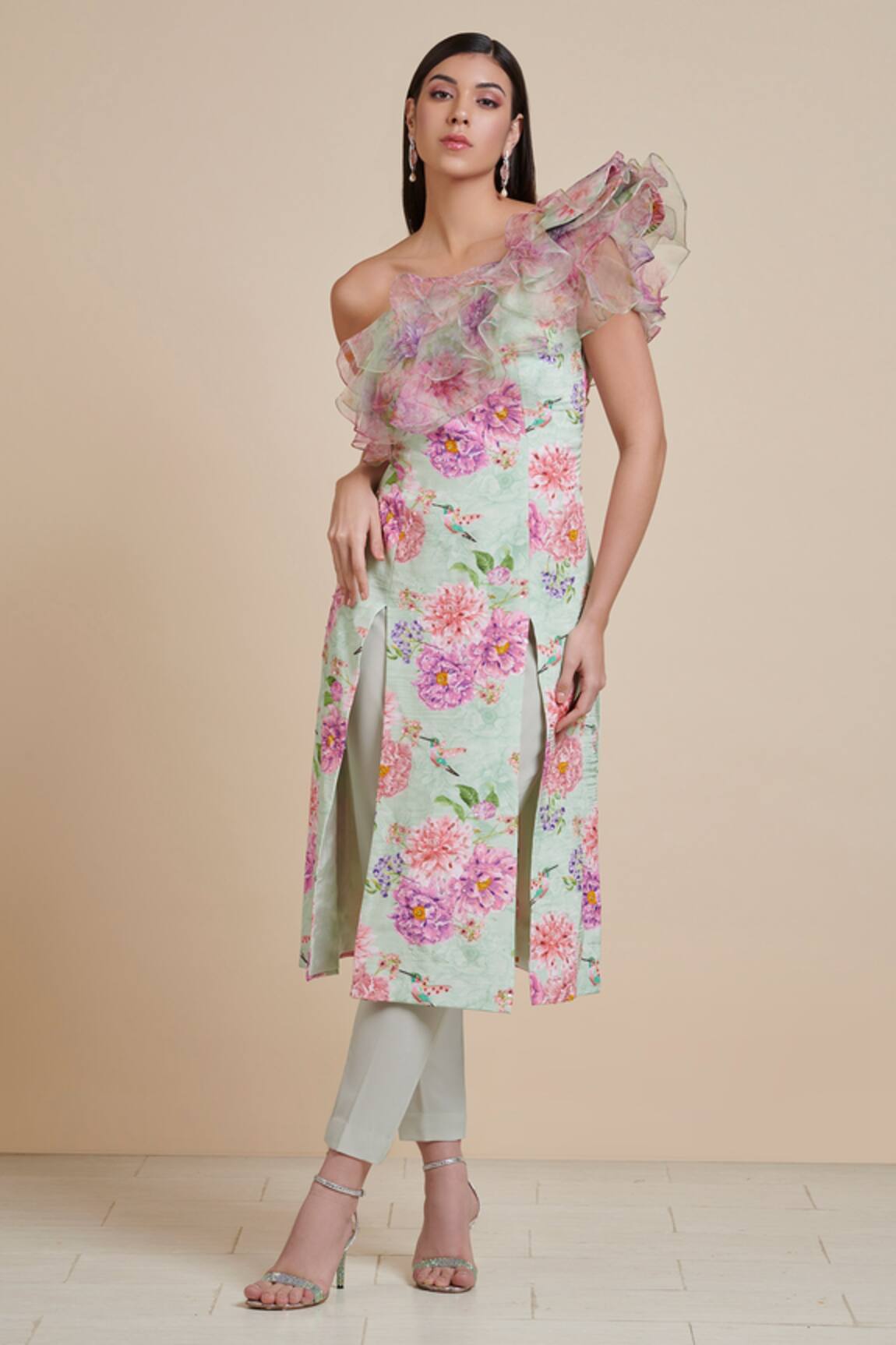 Parul | Vivek Floral Print Kurta & Pant Set