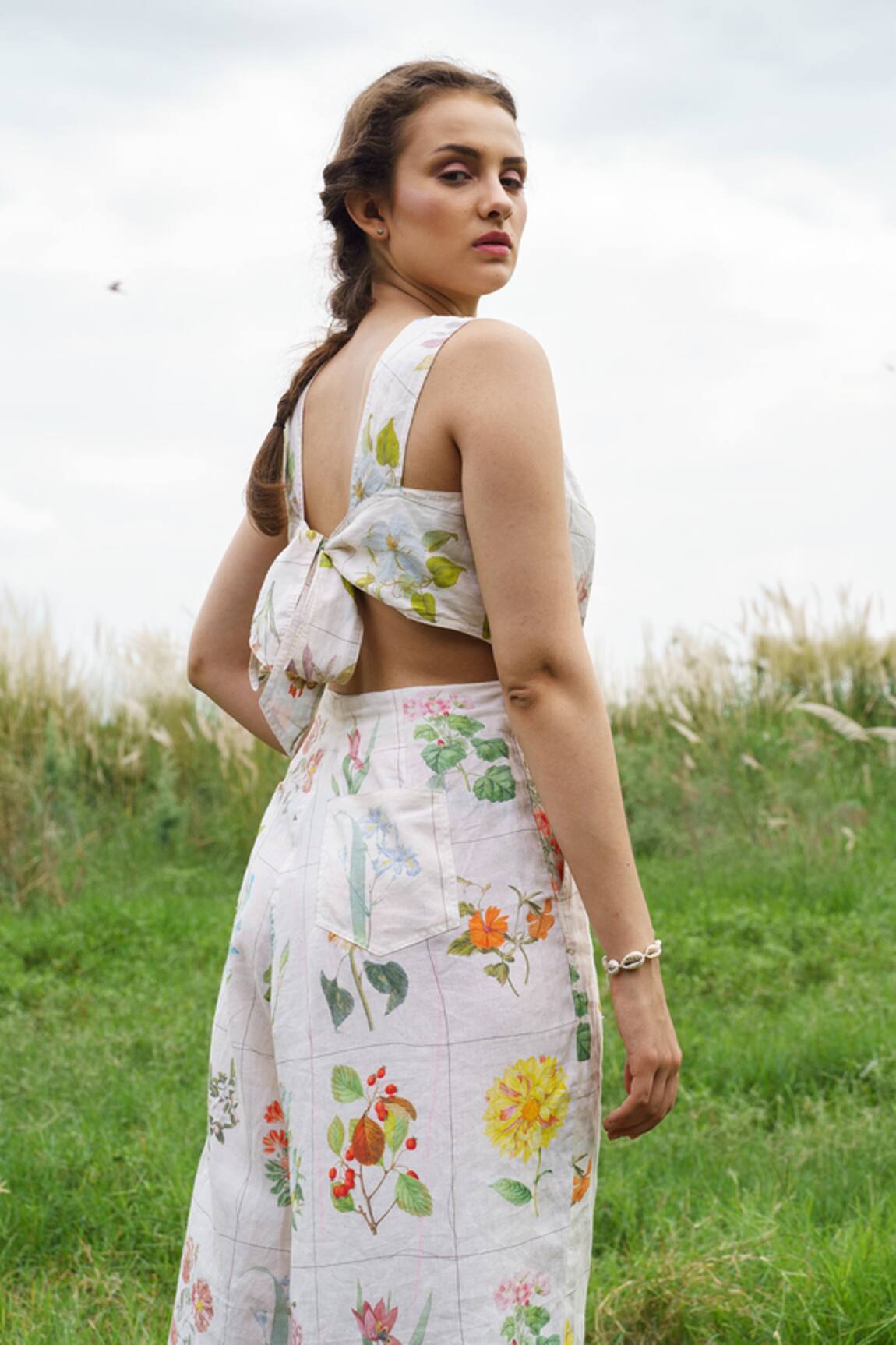 Pozruh By Aiman Floral Printed Jumpsuit