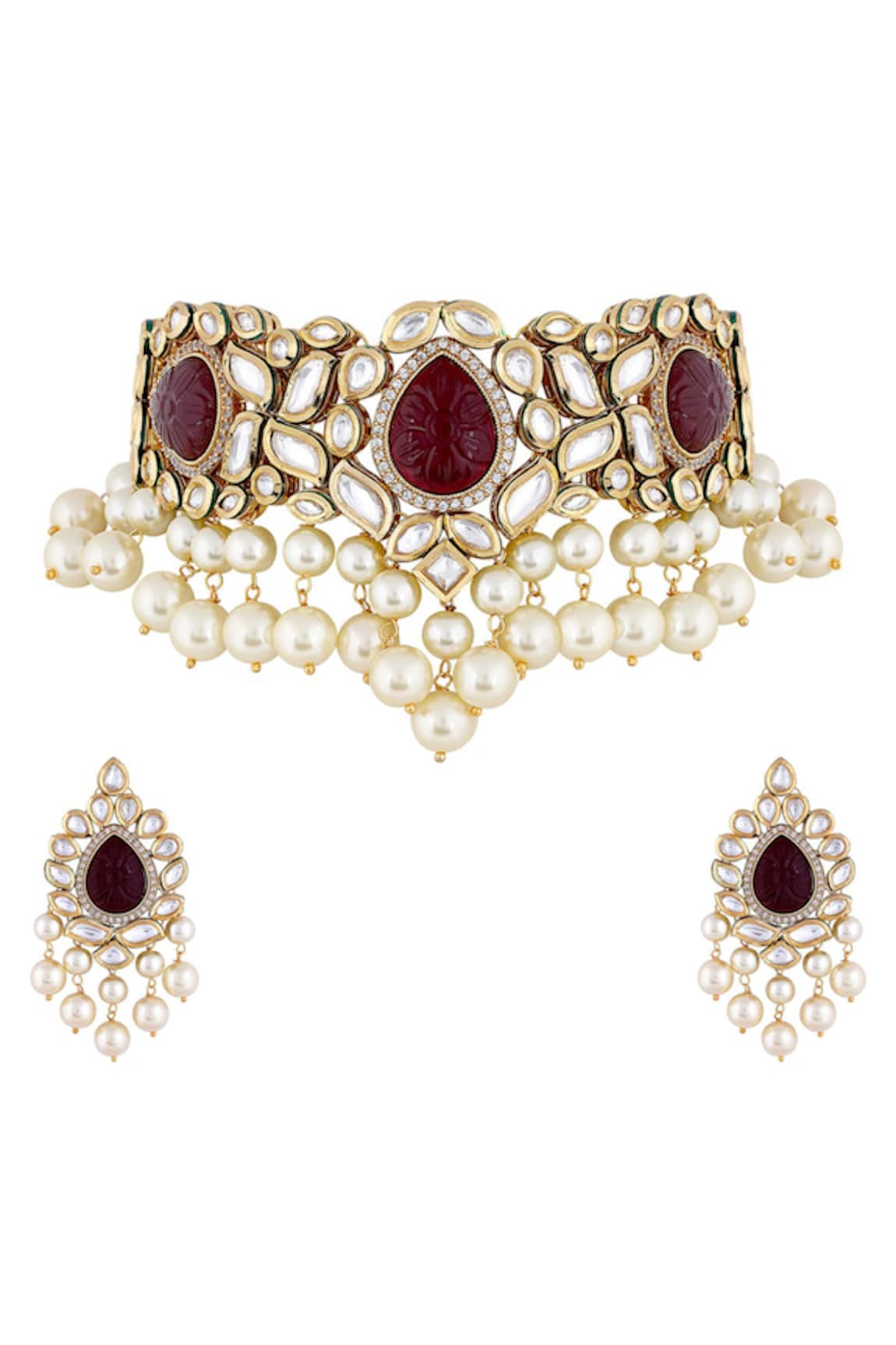 Anayah Jewellery Kundan Choker Set