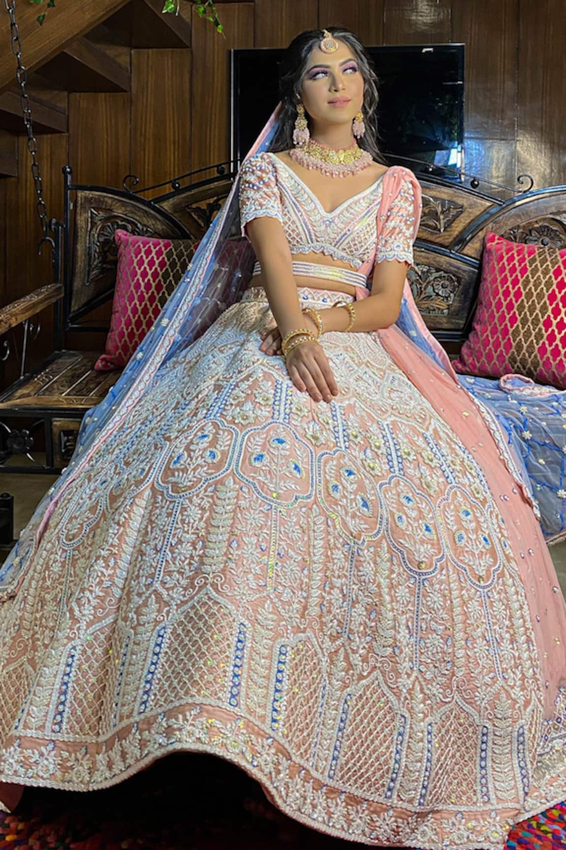 Riantas Embroidered Bridal Lehenga Set 
