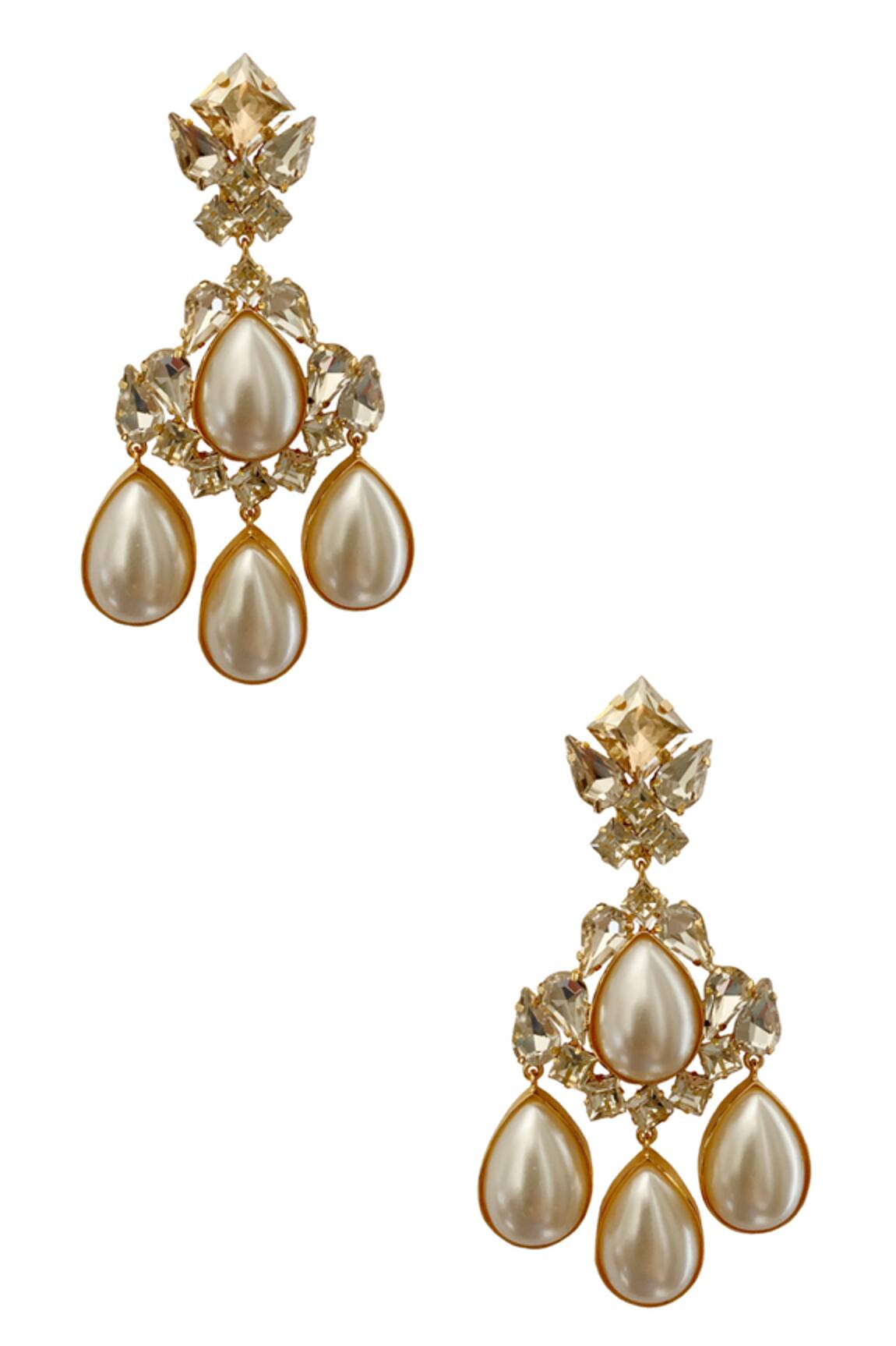 Radhika Agrawal Jewels Luisant Bead Drop Danglers 