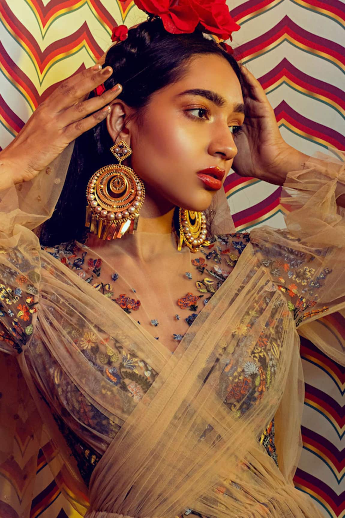 Radhika Agrawal Jewels Estelle Fiigree Chandeliers 