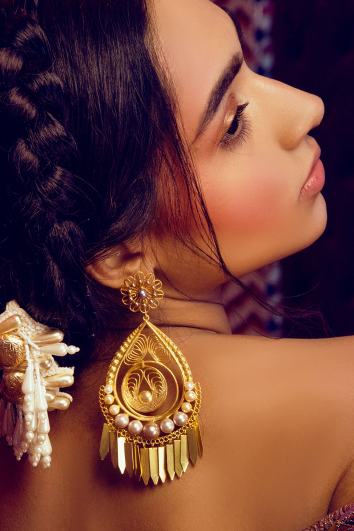 Radhika Agrawal Jewels Neuvo Filigree Chandeliers 