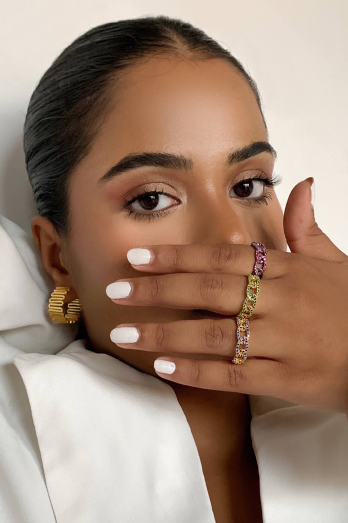 Radhika Agrawal Jewels Serpent Hoops 