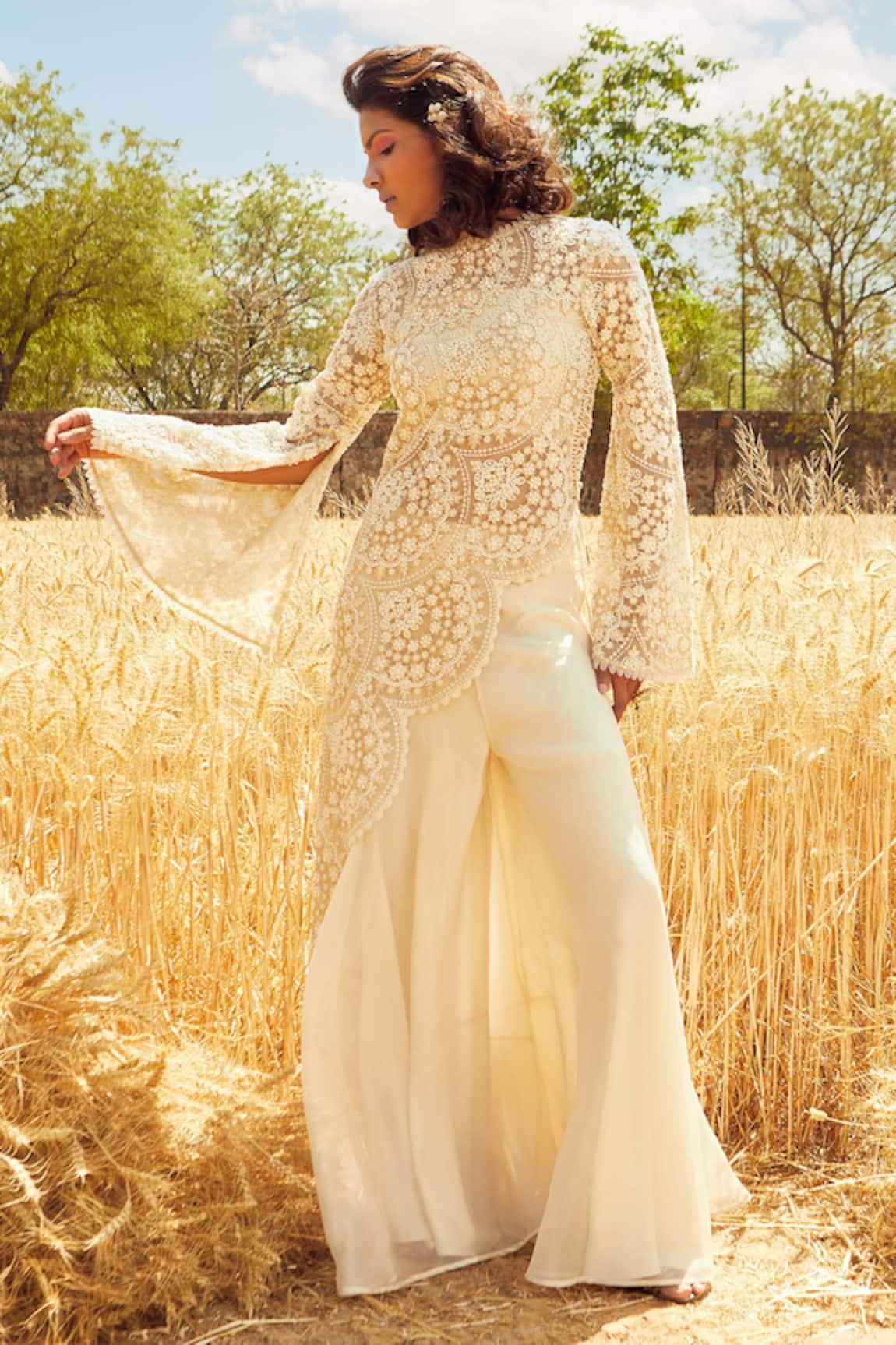 Ridhima Bhasin Asymmetric Kurta & Pant Set