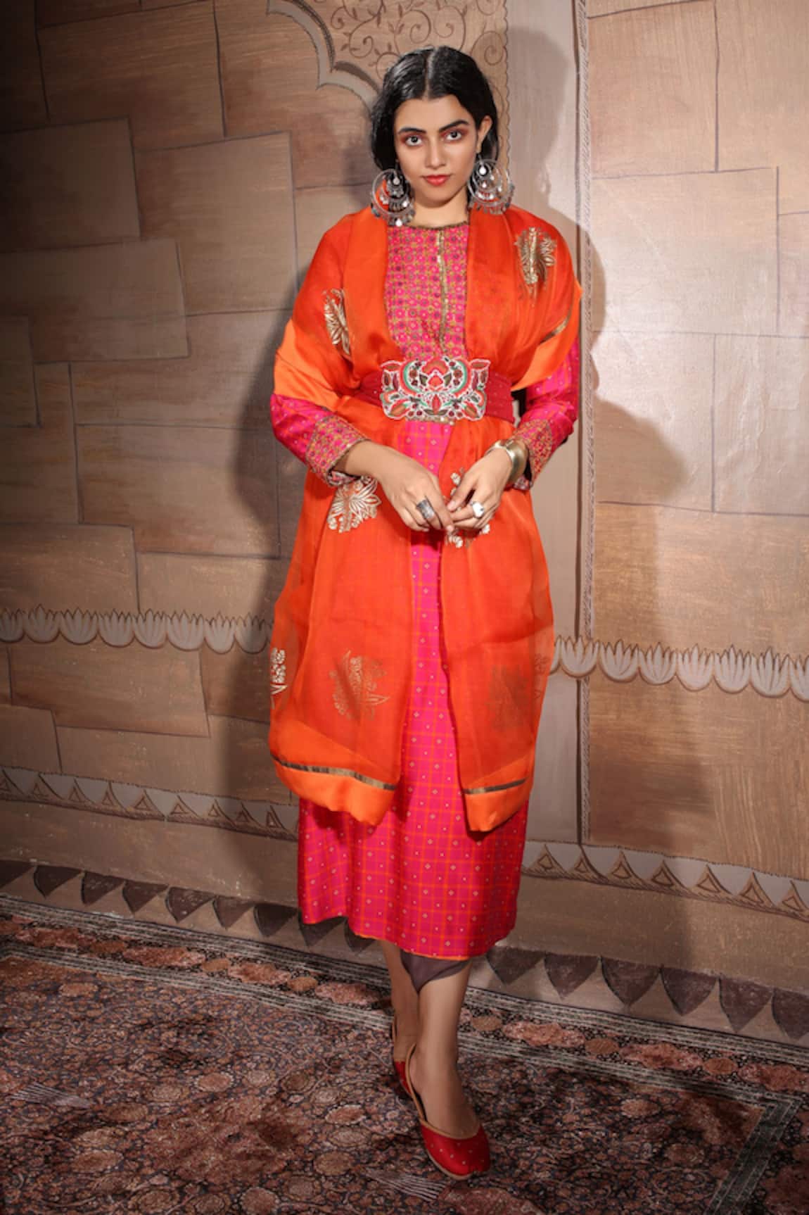 Neeta Bhargava Embellished Kurta & Dhoti Pant Set