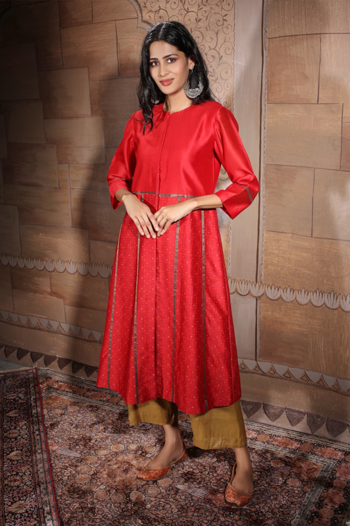 Neeta Bhargava Chanderi Kurta Set