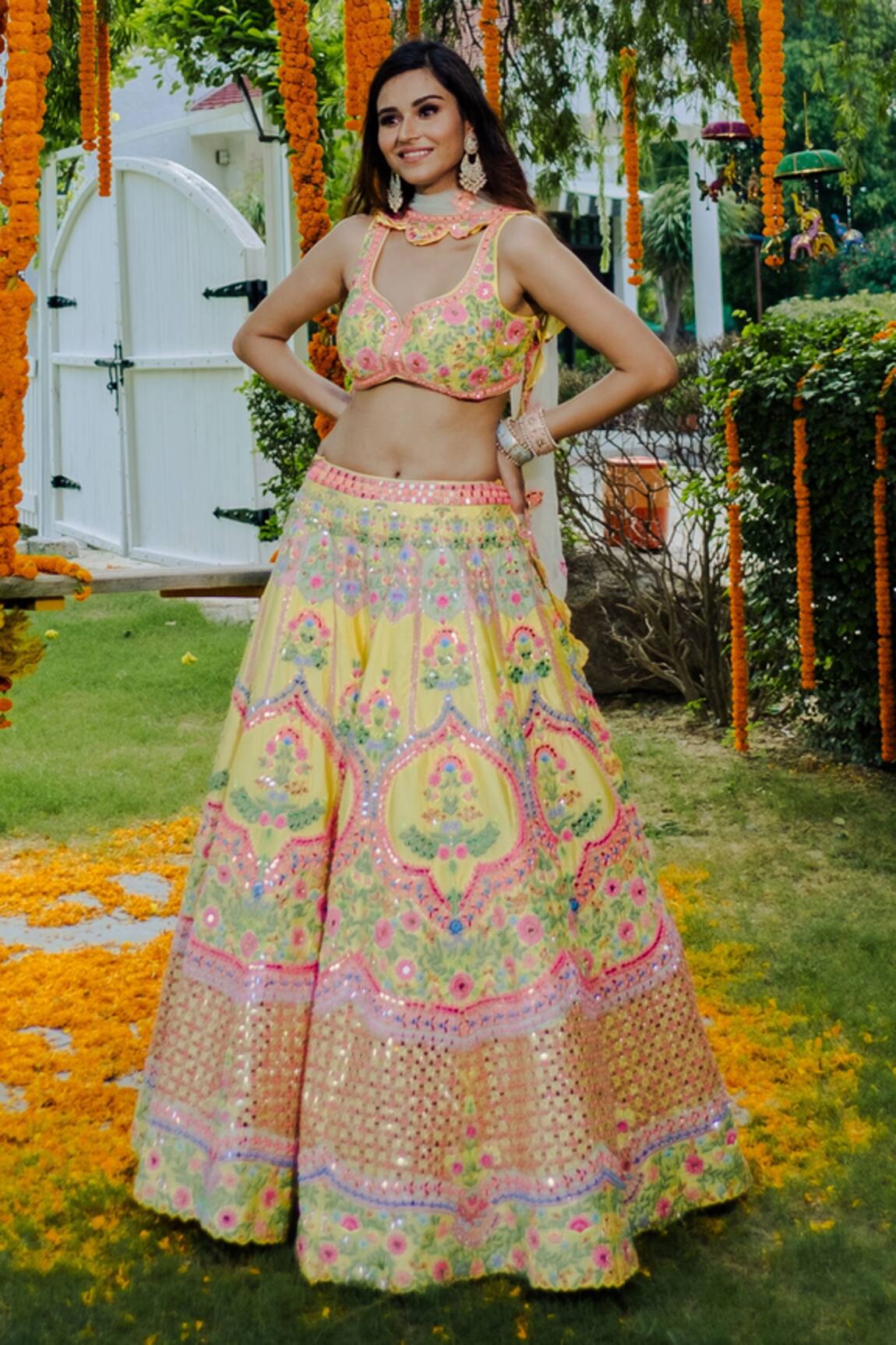 Rajbinder Chahal Embroidered Bridal Lehenga Set