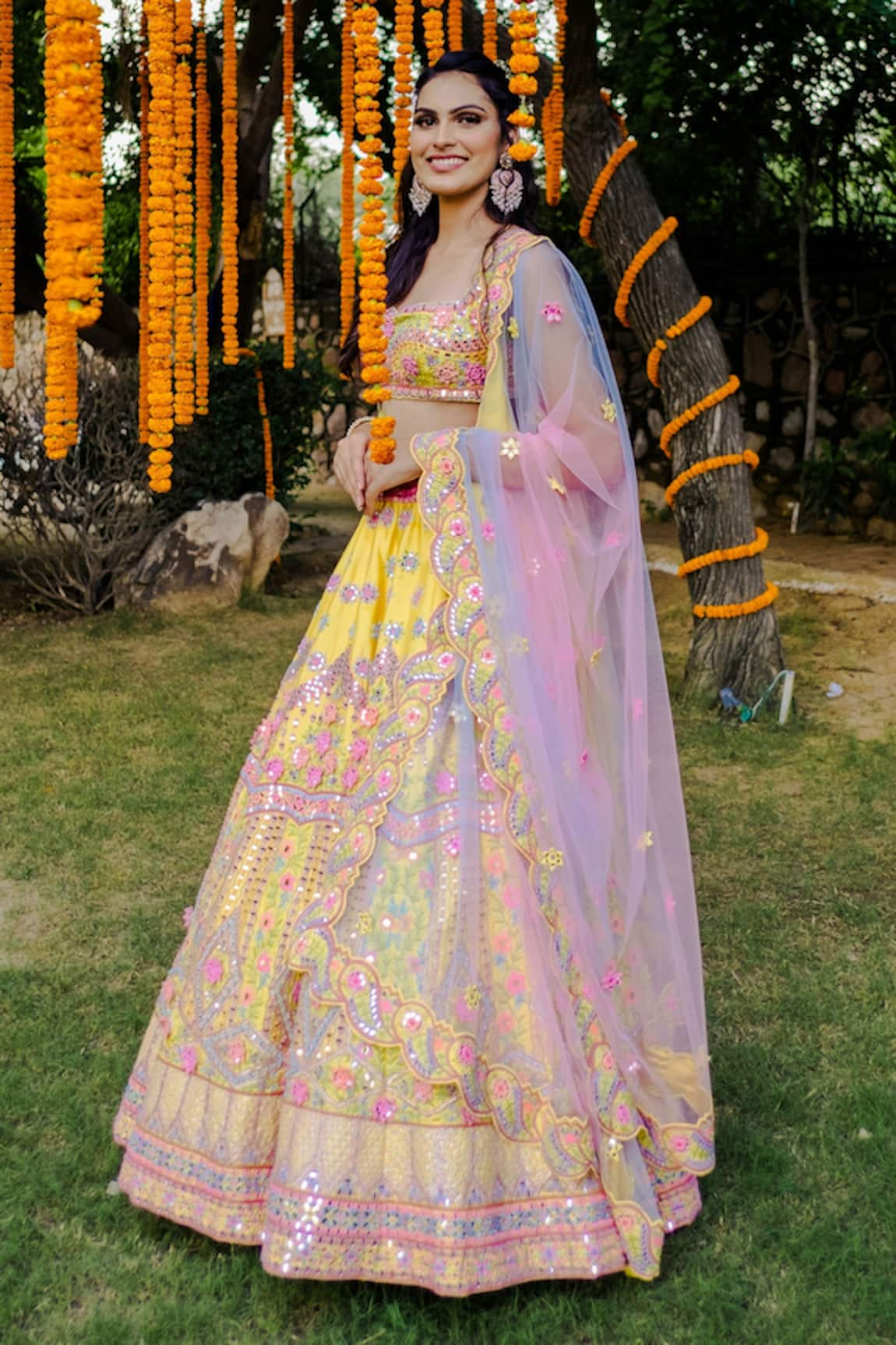 Mustard Lehenga-Shop Latest Mustard Yellow Lehenga Online Collection!