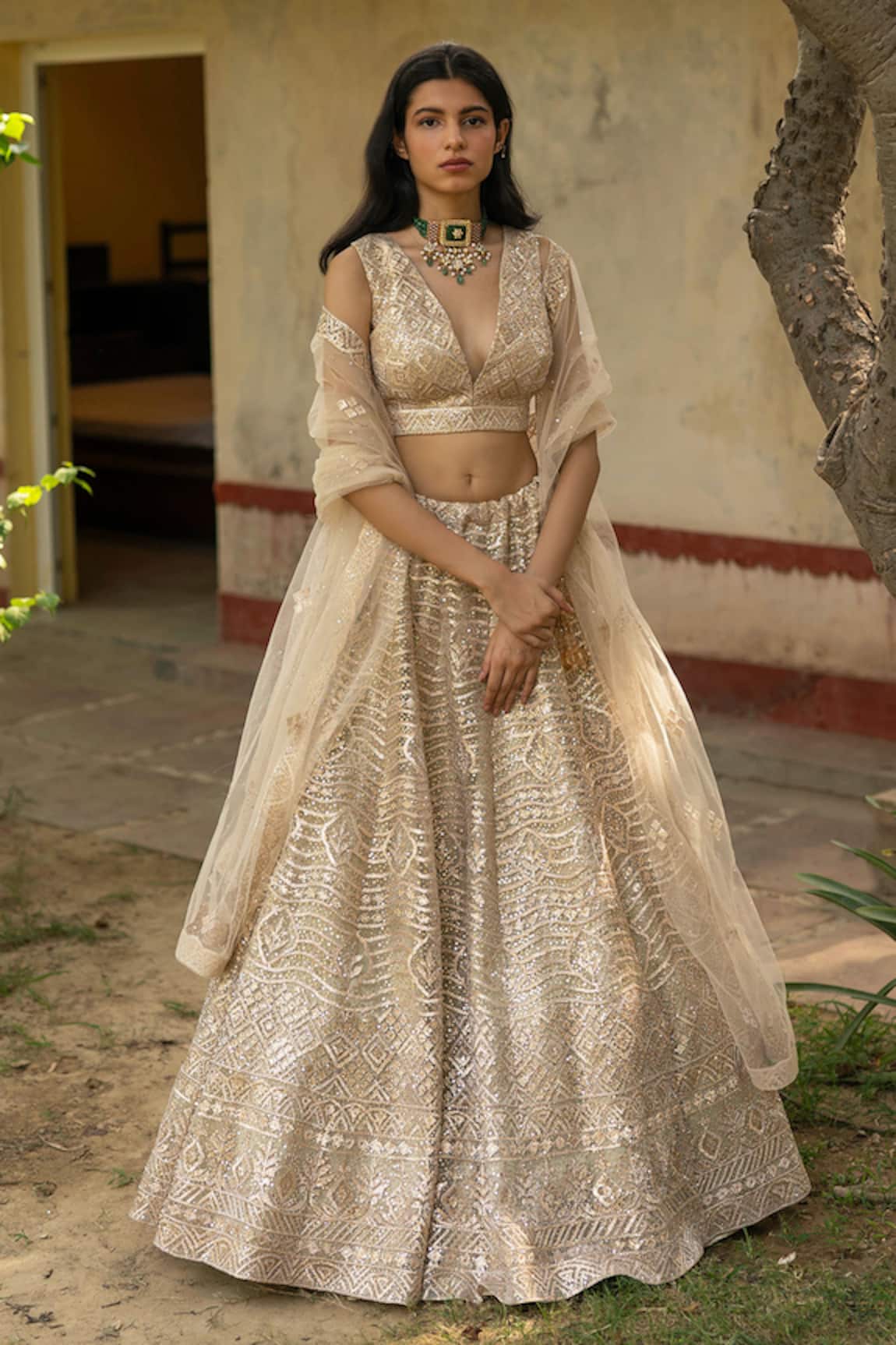 Angad Singh Embroidered Lehenga Set