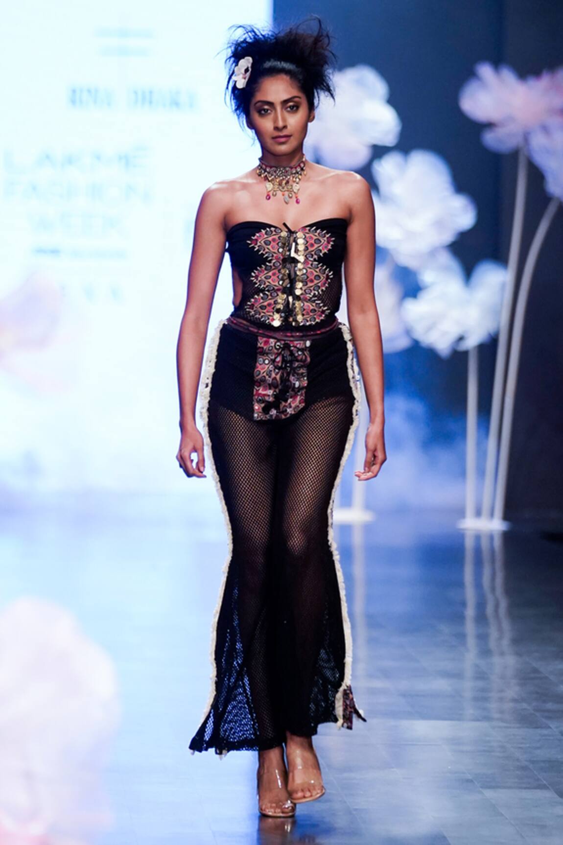 Rina Dhaka Embroidered Bustier