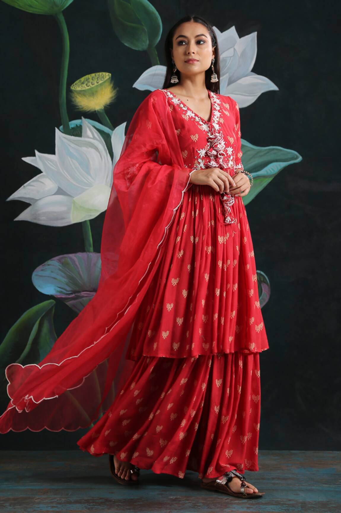 Rekha Agra Printed Kurta Set 