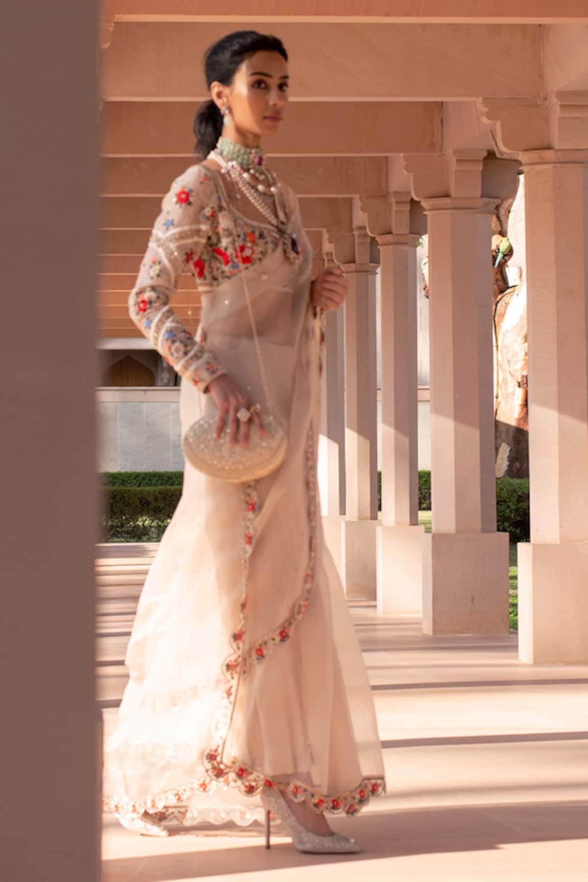 Sahil Kochhar Resham Saree Set