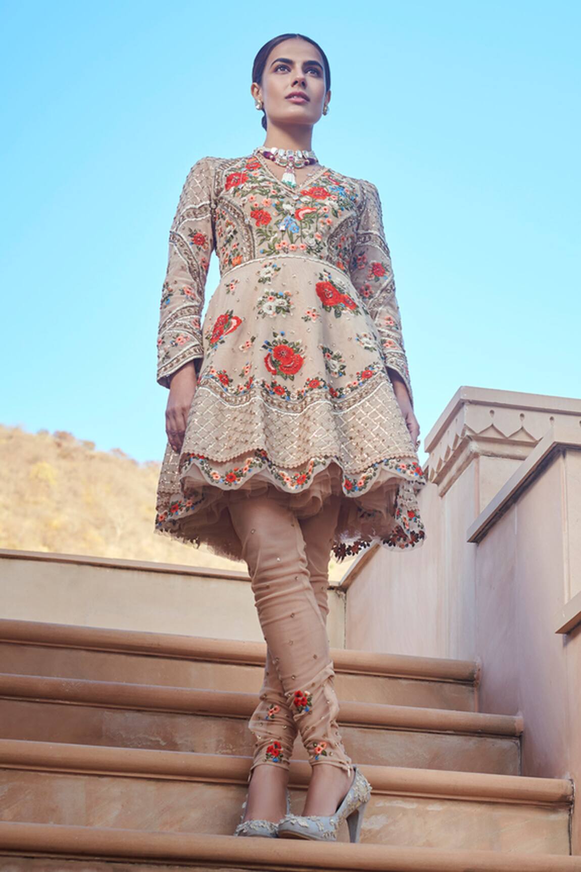 Sahil Kochhar Rimshaya Flared Tunic Set