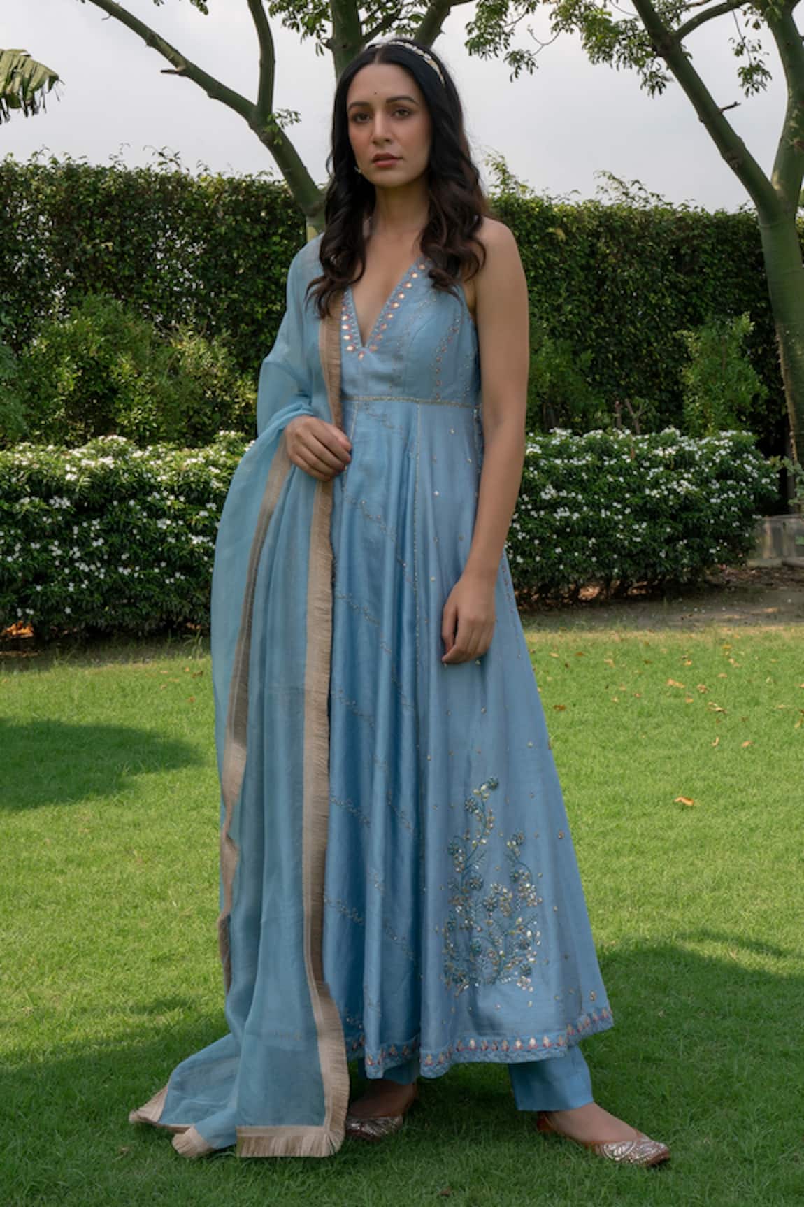 Rashi Jain Noor Chanderi Anarkali Set