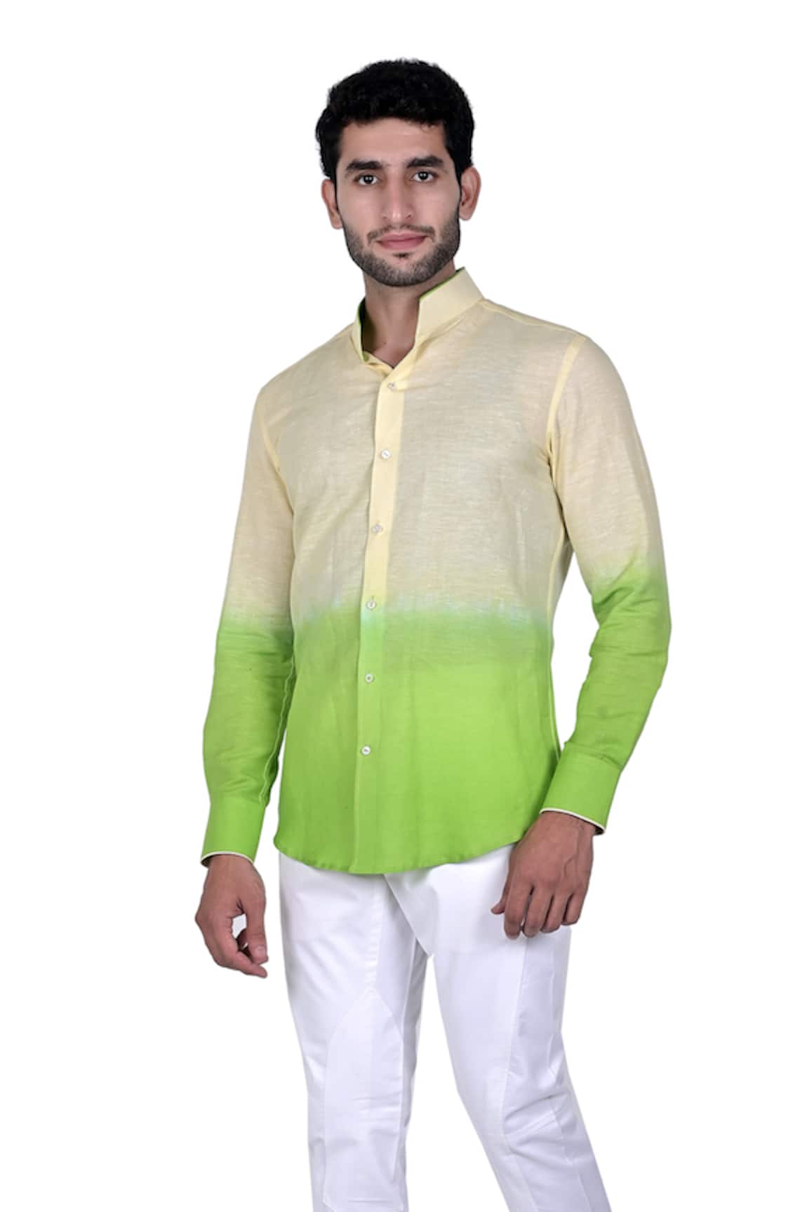 Rohit Kamra Jaipur Linen Ombre Shirt