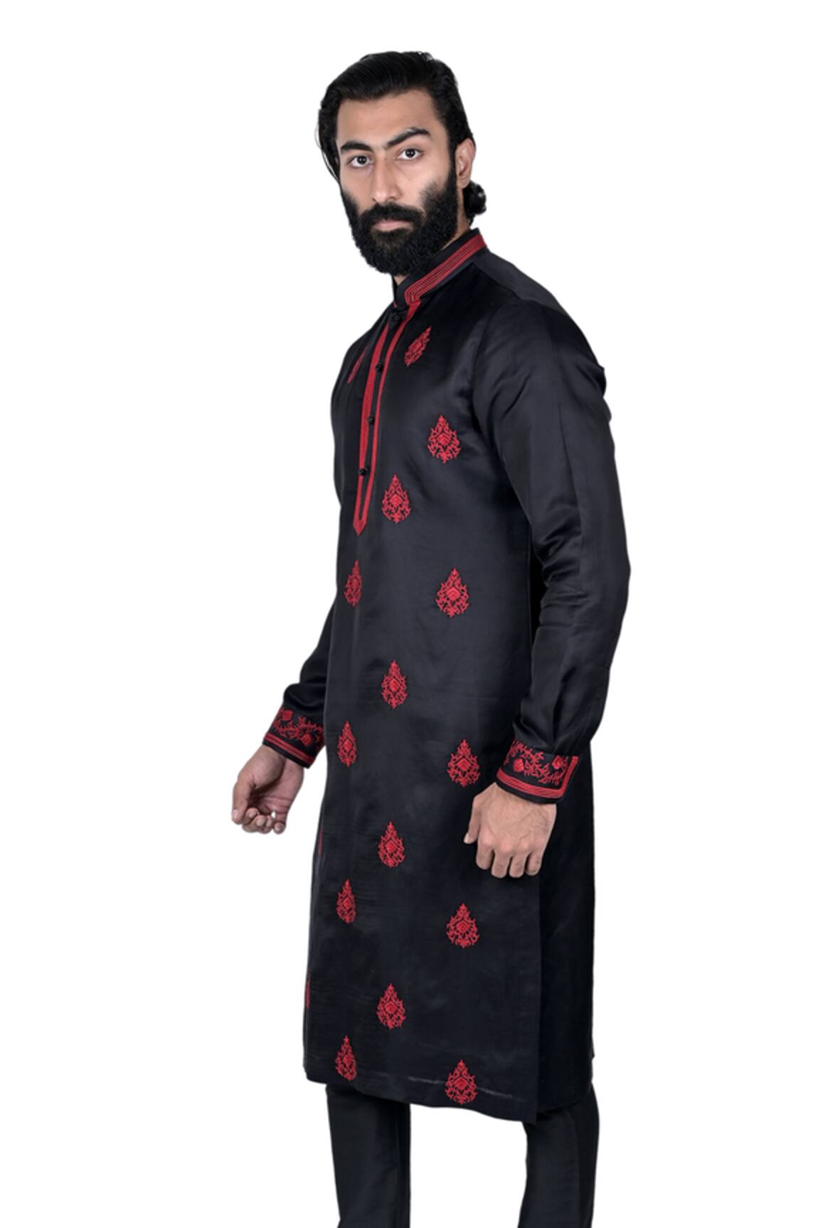 Rohit Kamra Jaipur Linen Silk Kurta Set