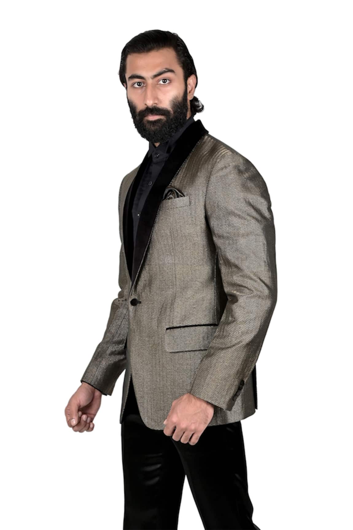Rohit Kamra Jaipur Silk Brocade Tuxedo 