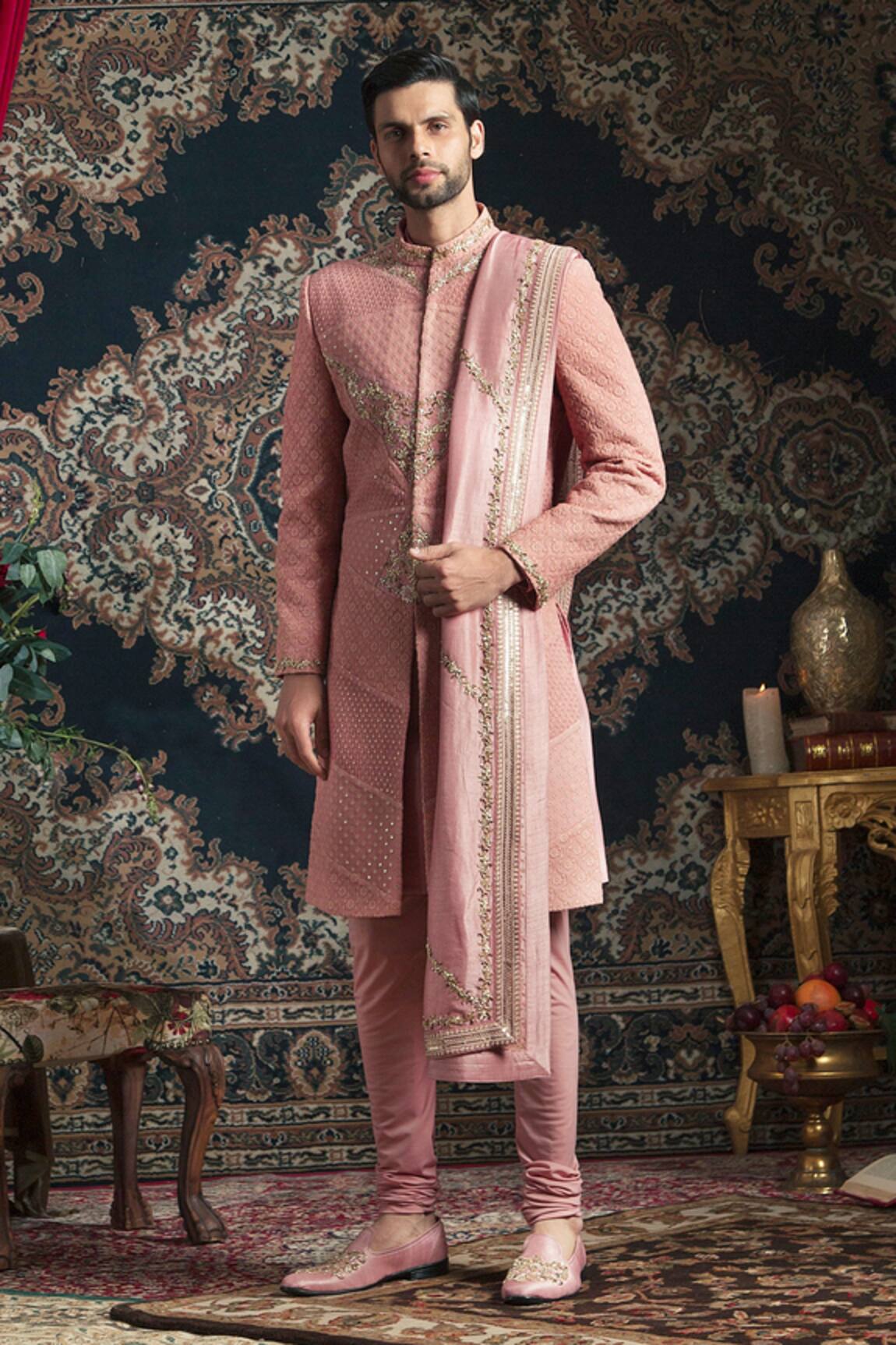 Rachit Khanna Embroidered Sherwani Set