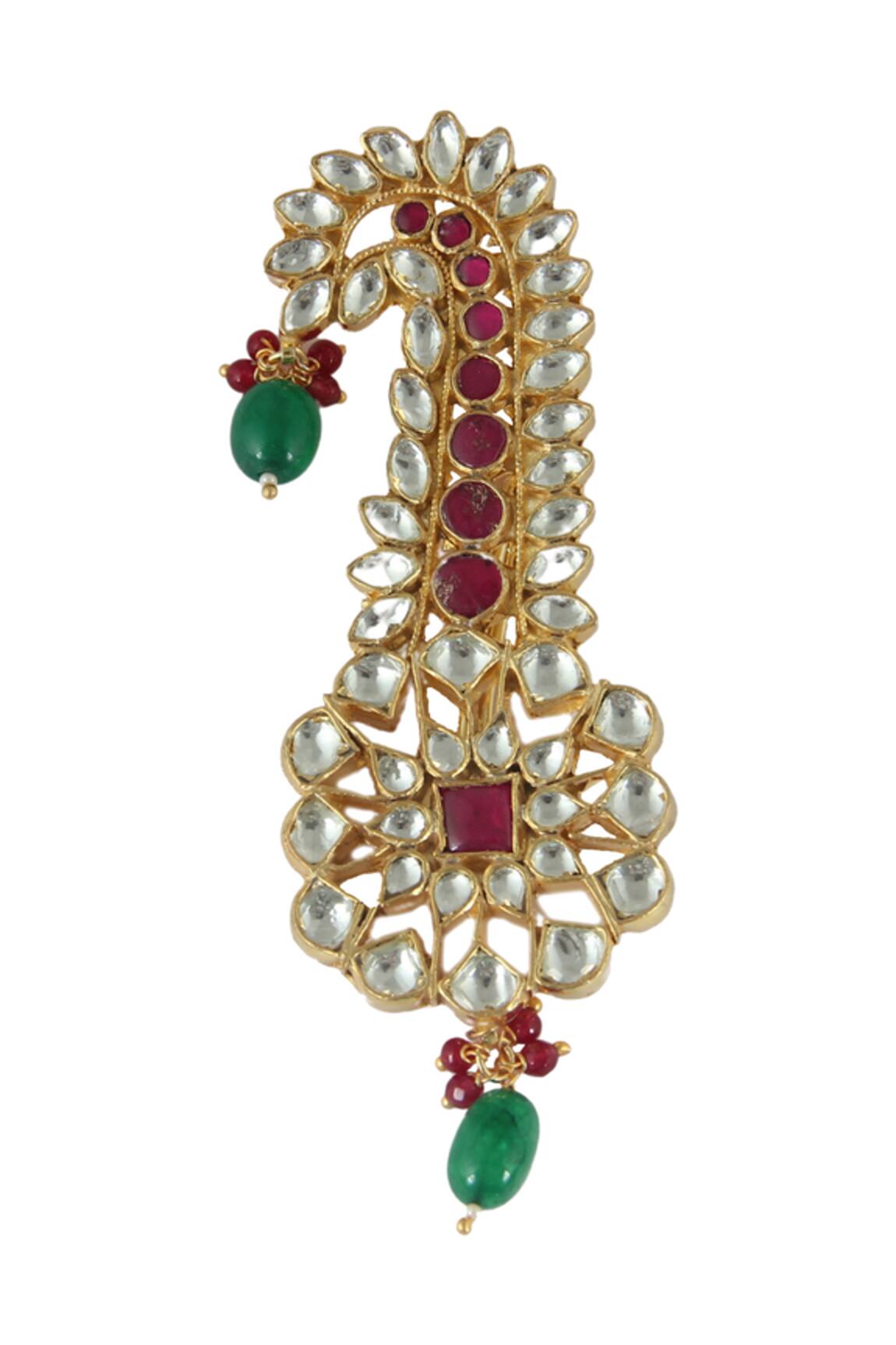 Riana Jewellery Floral Stone Kalangi