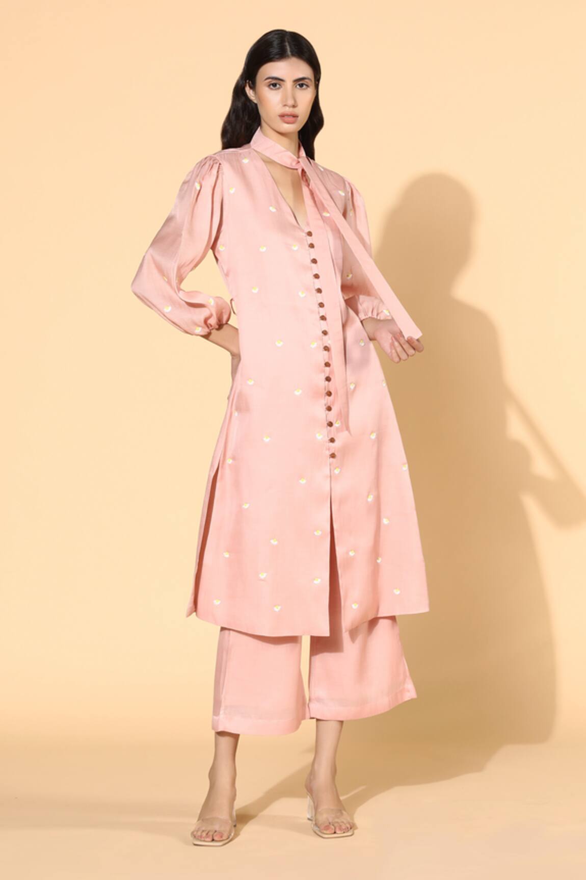 Meadow Silk Organza Cotton Tunic & Pant Set