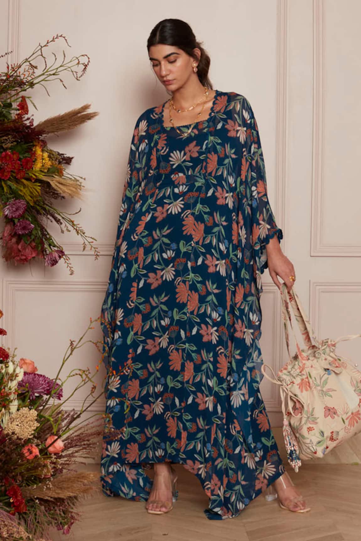 Ridhi Mehra Corrie Floral Print Kaftan