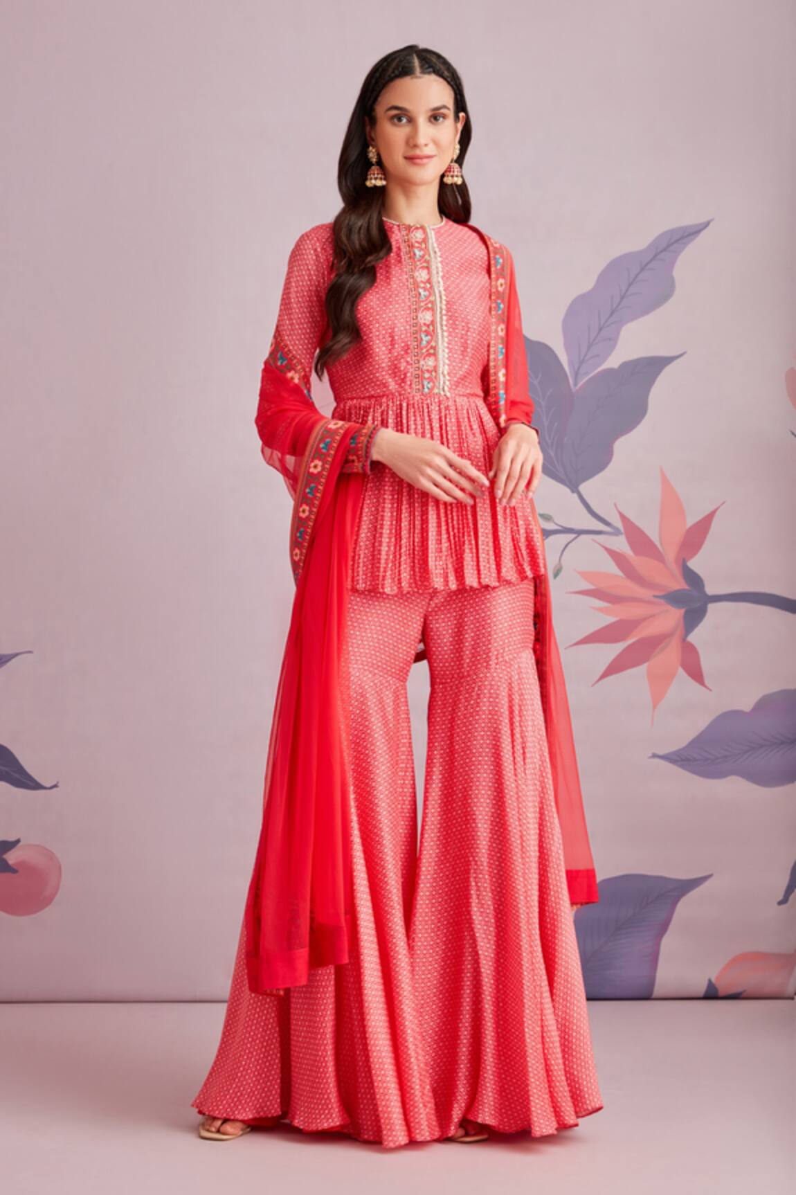 Ridhi Mehra Tansy Silk Kurta Sharara Set