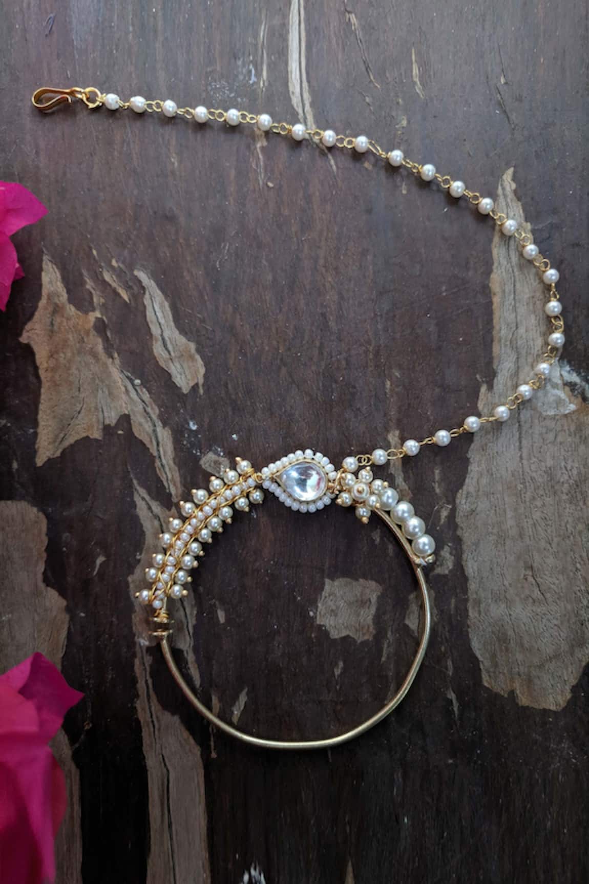 Riana Jewellery  Bead Teardrop Nath 