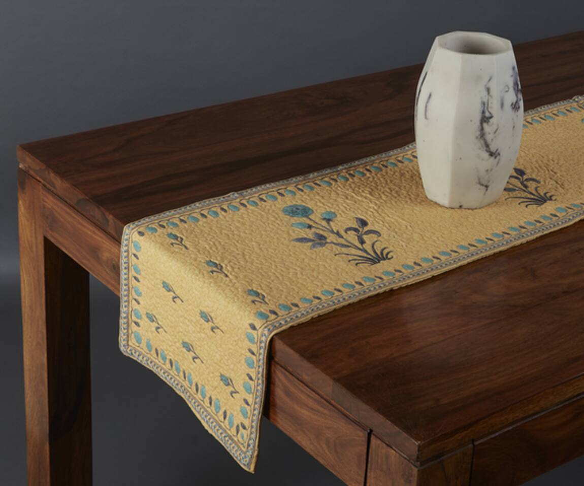 Ritu Kumar Floral Motifs Table Runner Single Pc